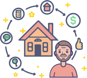 An icon symbolizing an easy and streamlined home selling process.