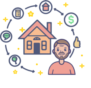 An icon symbolizing an easy and streamlined home selling process.