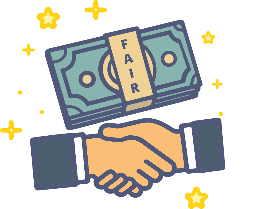 Hand holding cash, symbolizing a fair cash offer for selling a house.