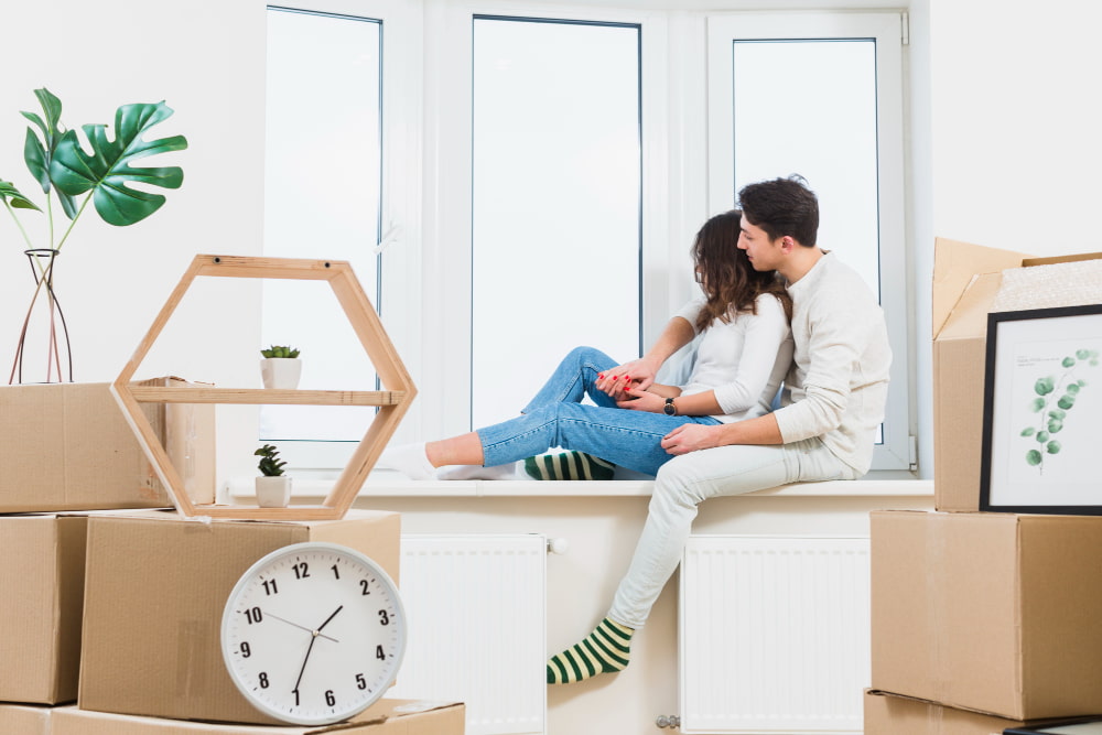 The married couple prepared the house for sale.
